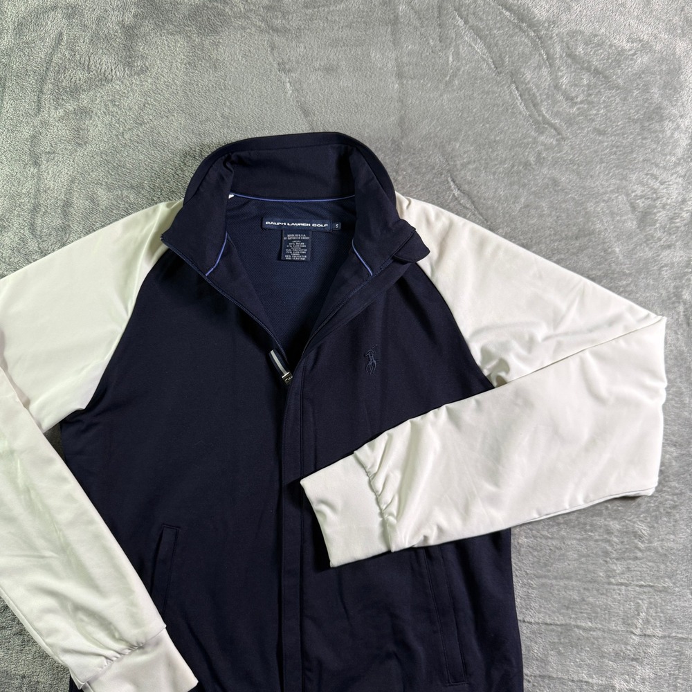 VTG 90'S Ralph Lauren Golf Jacket Full Zip Athletic Track Warm Up Coat Small